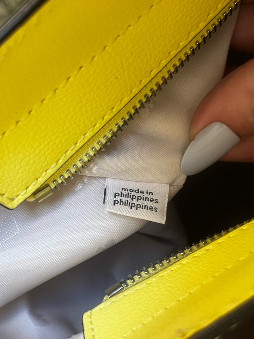 🪻SOLD🪻Kate Spade Patterson Drive Geraldine Colorblock Satchel Limelight Yellow - Picture 14 of 15
